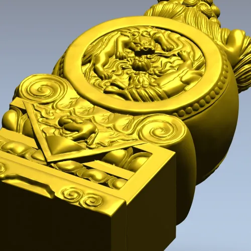 Китайский лев-хранитель - 3D модель STL для ЧПУ