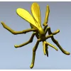 3D модель комара в формате STL для ЧПУ