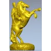 Dynamic Equestrian Warrior 3D Model for CNC