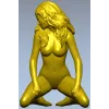Статуэтка девушки - STL модель для ЧПУ, 3D модель stl для фрезера