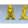 Статуэтка девушки - STL модель для ЧПУ, 3D модель stl для фрезера