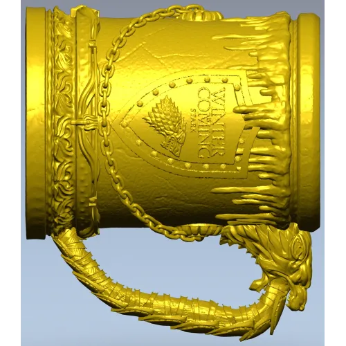 Кубок Дракона - 3D модель STL для ЧПУ