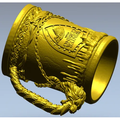 Кубок Дракона - 3D модель STL для ЧПУ
