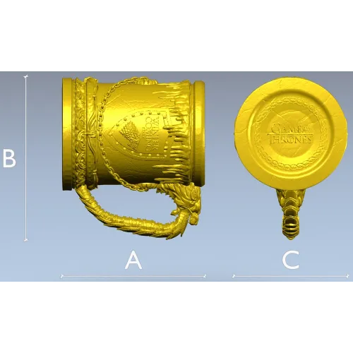 Кубок Дракона - 3D модель STL для ЧПУ