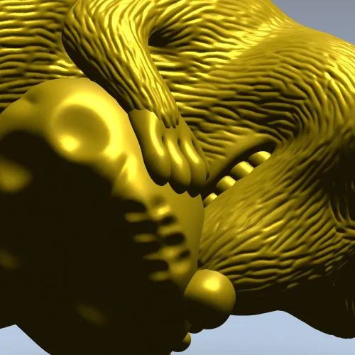 Сырный Сон - 3D модель крысы с сыром (STL) для ЧПУ