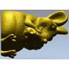 Сырный Сон - 3D модель крысы с сыром (STL) для ЧПУ