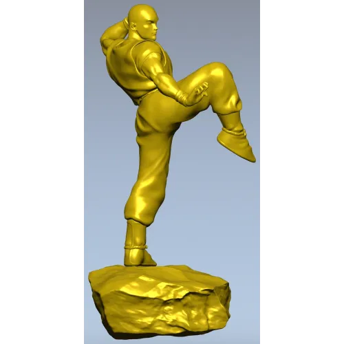 3D модель "Мастер кунг-фу" - STL для ЧПУ