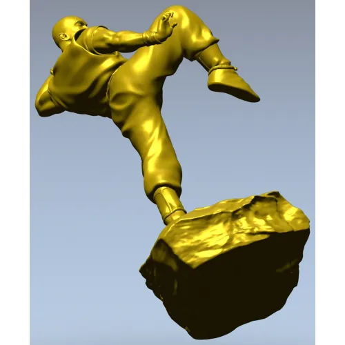 3D модель "Мастер кунг-фу" - STL для ЧПУ