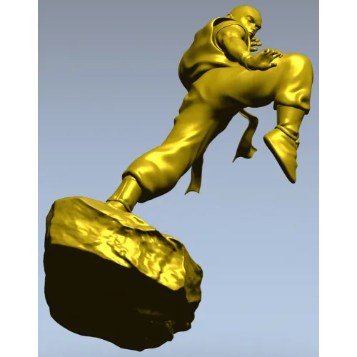 3D модель "Мастер кунг-фу" - STL для ЧПУ