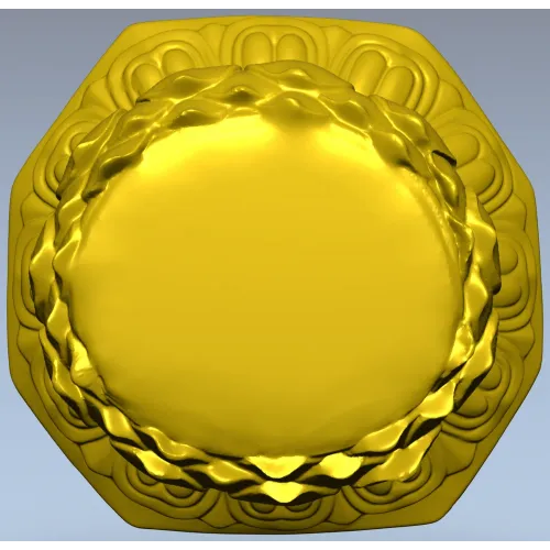 Lotus Pedestal Base 3D Model for CNC Milling STL File