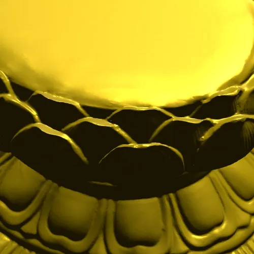 Lotus Pedestal Base 3D Model for CNC Milling STL File