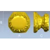Lotus Pedestal Base 3D Model for CNC Milling STL File