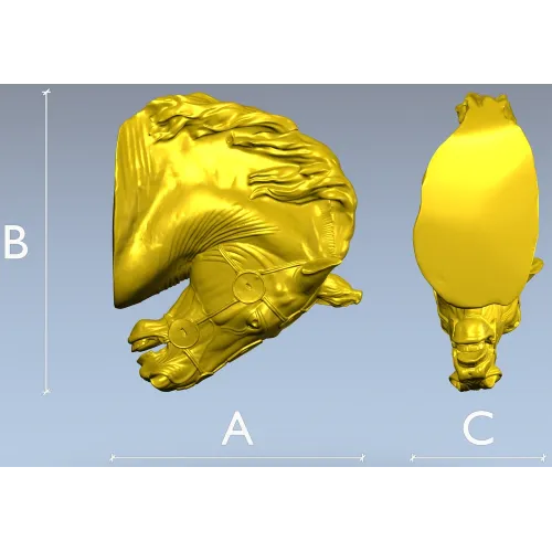 Голова скакуна - 3D модель в формате STL для ЧПУ