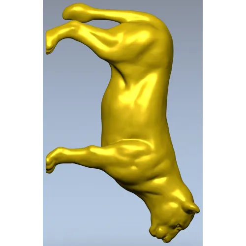 Львица в прыжке - 3D модель STL для ЧПУ