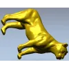 Львица в прыжке - 3D модель STL для ЧПУ