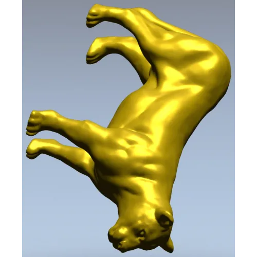 Львица в прыжке - 3D модель STL для ЧПУ