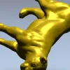 Львица в прыжке - 3D модель STL для ЧПУ