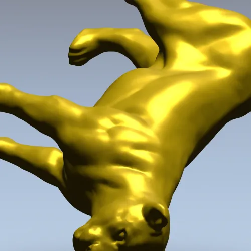Львица в прыжке - 3D модель STL для ЧПУ