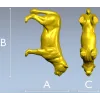 Львица в прыжке - 3D модель STL для ЧПУ