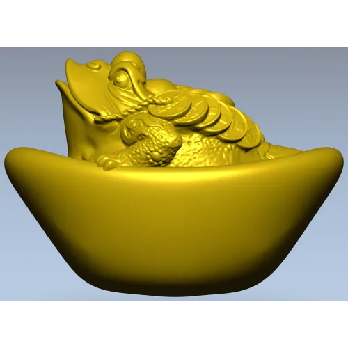 Жаба Богатства - 3D модель STL для ЧПУ