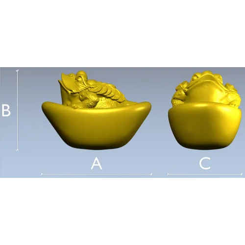 Жаба Богатства - 3D модель STL для ЧПУ