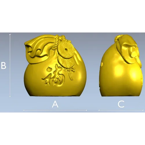 Мешок удачи - 3D модель STL для ЧПУ