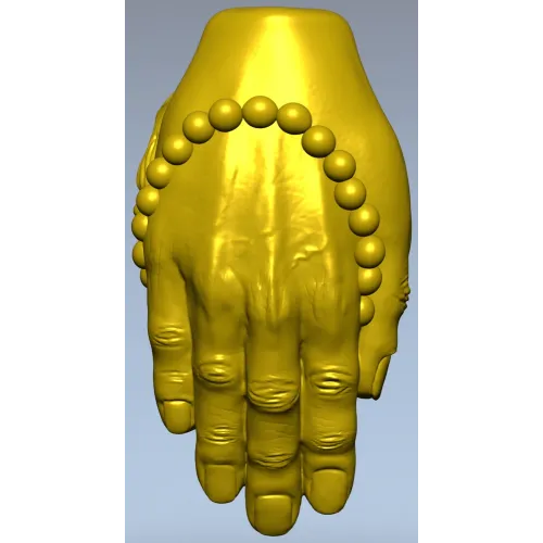 Молитвенные руки с четками - 3D модель STL для ЧПУ