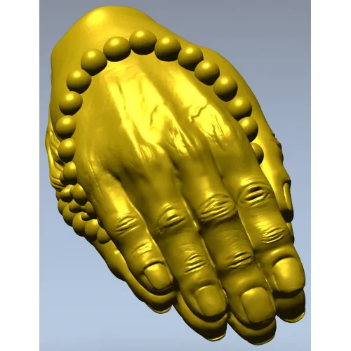 Молитвенные руки с четками - 3D модель STL для ЧПУ