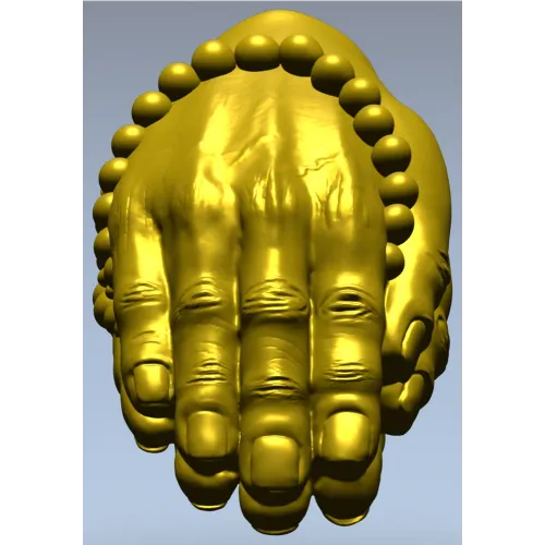 Молитвенные руки с четками - 3D модель STL для ЧПУ