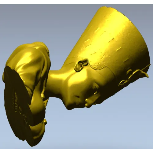 3D модель бюста Нефертити в формате STL для ЧПУ