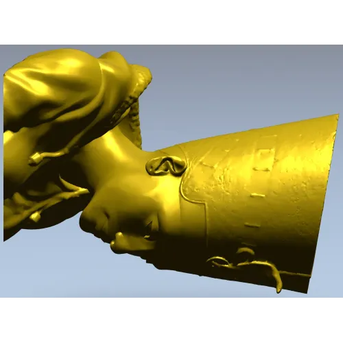 3D модель бюста Нефертити в формате STL для ЧПУ