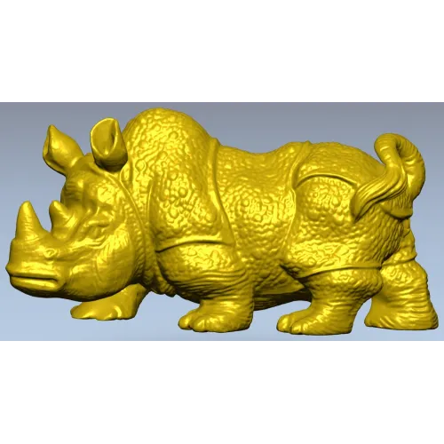 Реалистичная 3D модель носорога в формате STL для ЧПУ