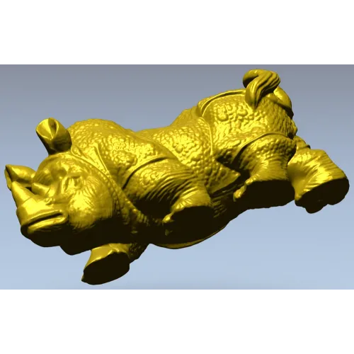 Реалистичная 3D модель носорога в формате STL для ЧПУ