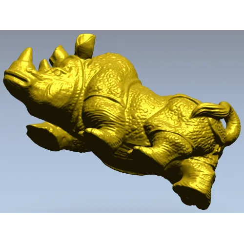 Реалистичная 3D модель носорога в формате STL для ЧПУ