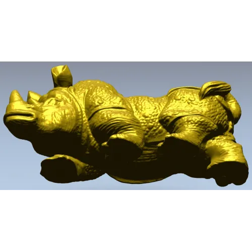 Реалистичная 3D модель носорога в формате STL для ЧПУ