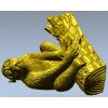 Squirrel on Tree Branch 3D Model STL for CNC Milling