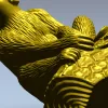 Squirrel on Tree Branch 3D Model STL for CNC Milling