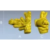 Squirrel on Tree Branch 3D Model STL for CNC Milling
