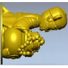 Обезьянка с горшком монет - 3D модель STL для ЧПУ