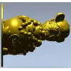 Обезьянка с горшком монет - 3D модель STL для ЧПУ
