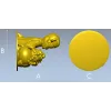 Обезьянка с горшком монет - 3D модель STL для ЧПУ
