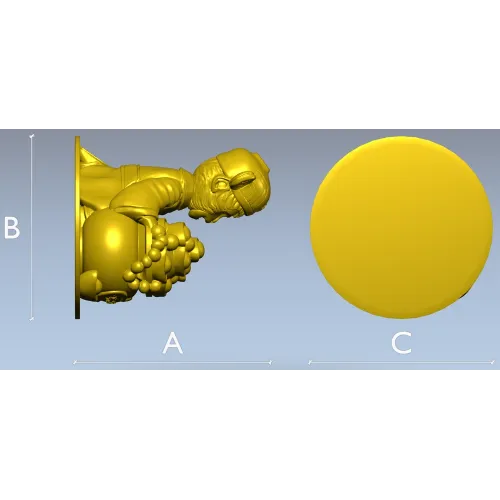 Обезьянка с горшком монет - 3D модель STL для ЧПУ