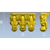 Трио обезьян - 3D модель STL для ЧПУ фрезера