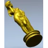 Detailed 3D Model of Nude Woman Sculpture for CNC Milling in STL Format