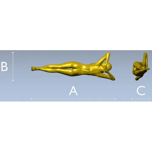 Лежащая грация - 3D модель STL для ЧПУ