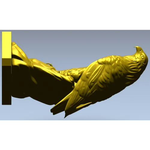Орёл на постаменте - 3D модель в формате STL для ЧПУ