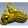 Лев-хранитель - барельефная 3D модель в формате STL для ЧПУ