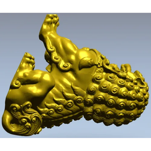 Лев-хранитель - барельефная 3D модель в формате STL для ЧПУ