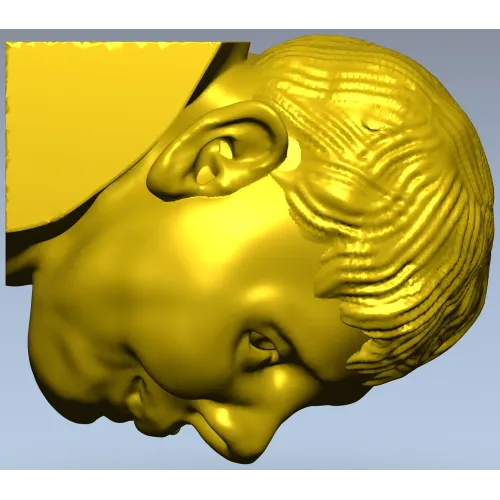 3D модель головы мальчика в формате STL для ЧПУ - Очаровашка