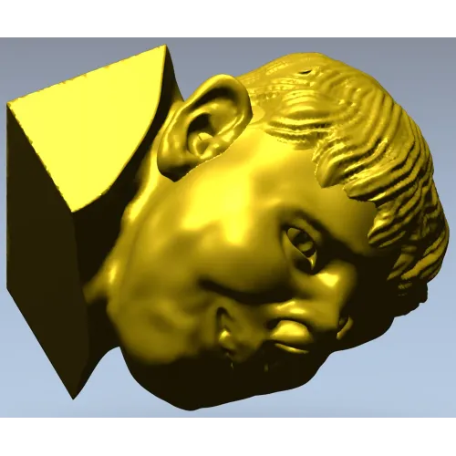 3D модель головы мальчика в формате STL для ЧПУ - Очаровашка
